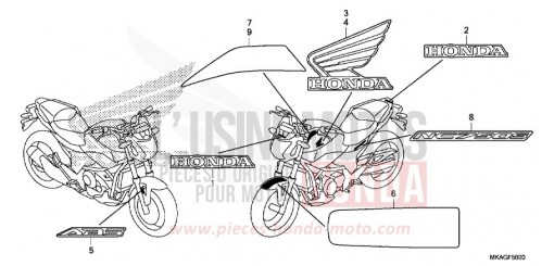 MARQUE/RAYURE NC750SAJ de 2018